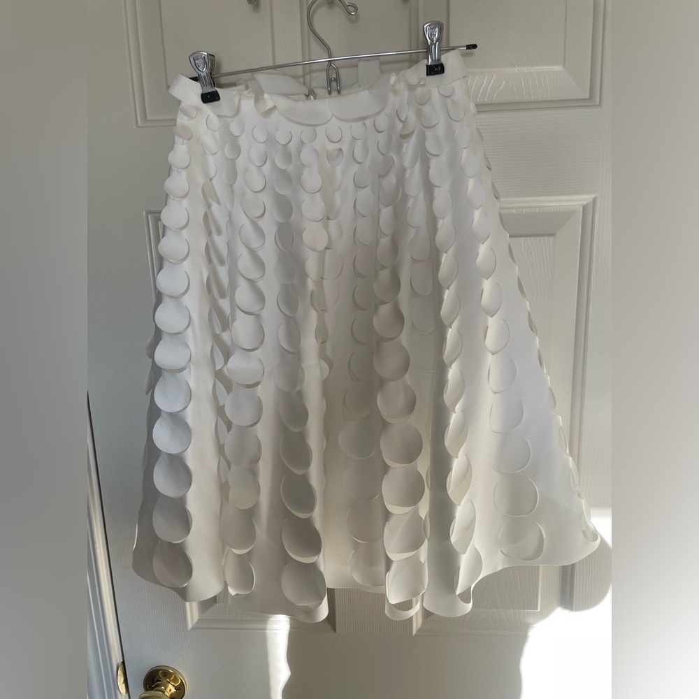 PASKAL laser cut skirt white xs
